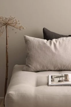 Ellos Kuddfodral Candice Zip I Tvättat Lin 40x60 Cm